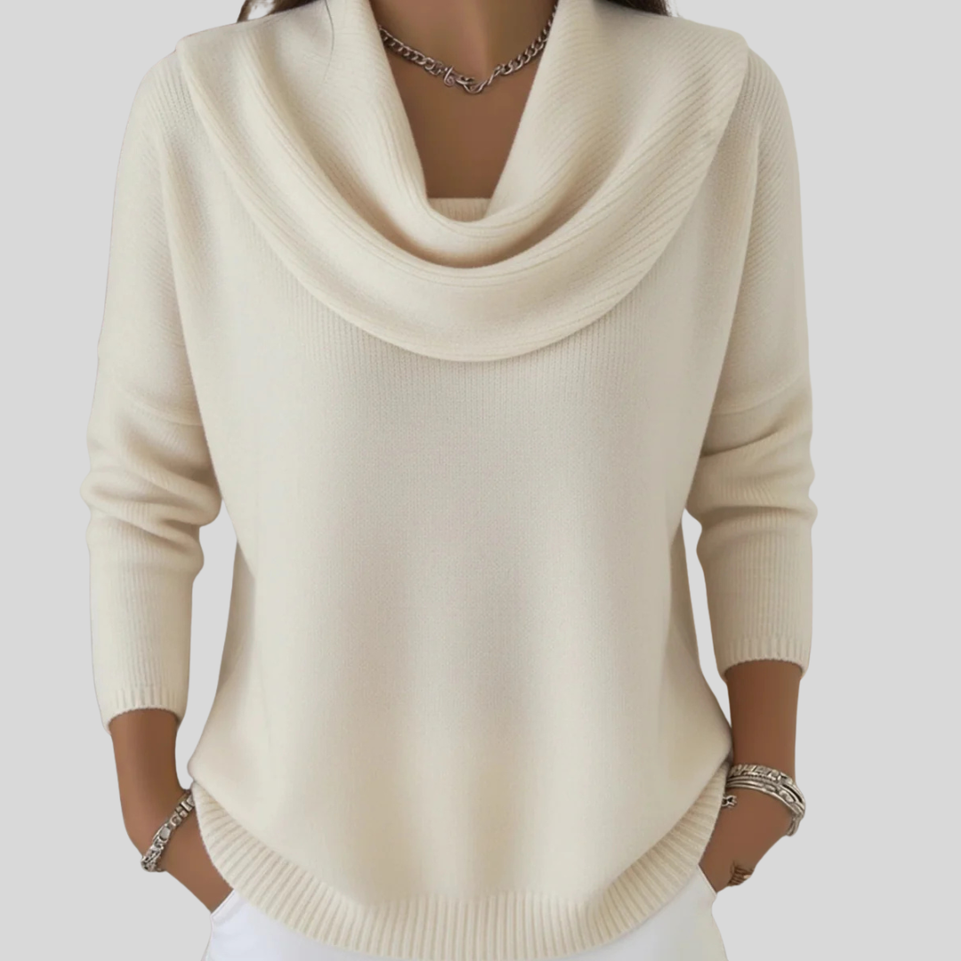 JOCELYN™ - Cozy Ruffled-neck Sweater