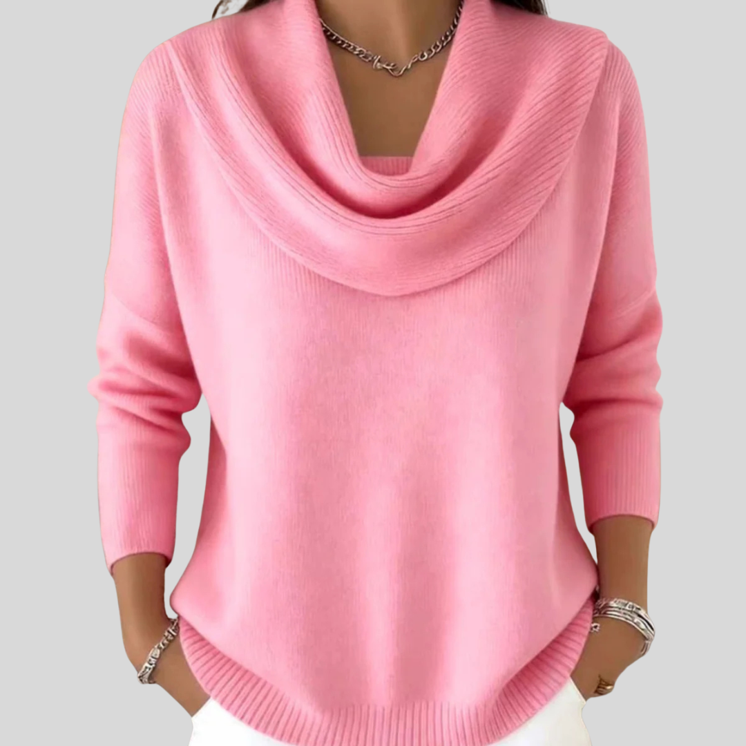 JOCELYN™ - Cozy Ruffled-neck Sweater