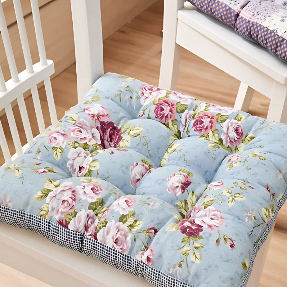 Boho Floral Thick Seat Cushions