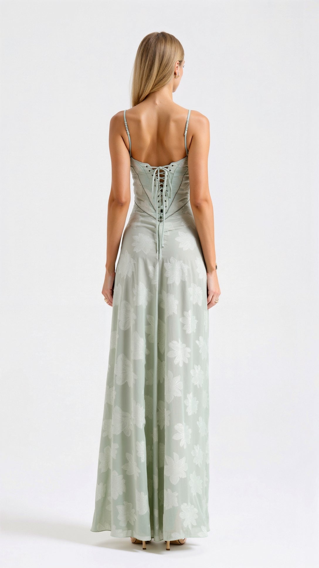 Lauren | Stylish Floral Bustier Maxi Dress