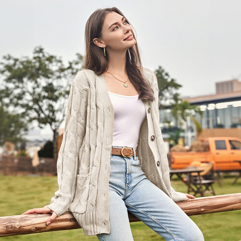 Sweater Women - Midi-Length Knit Sweater