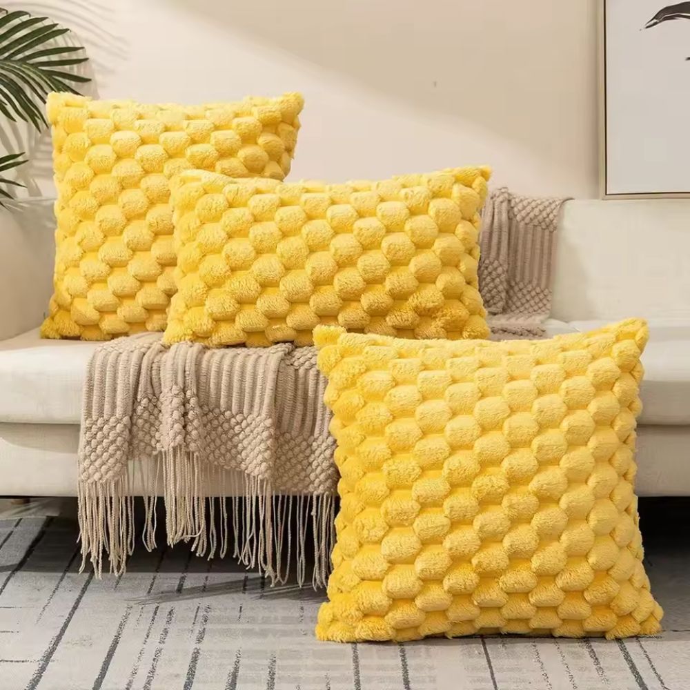 Plush Marshmallow Cushion Cover