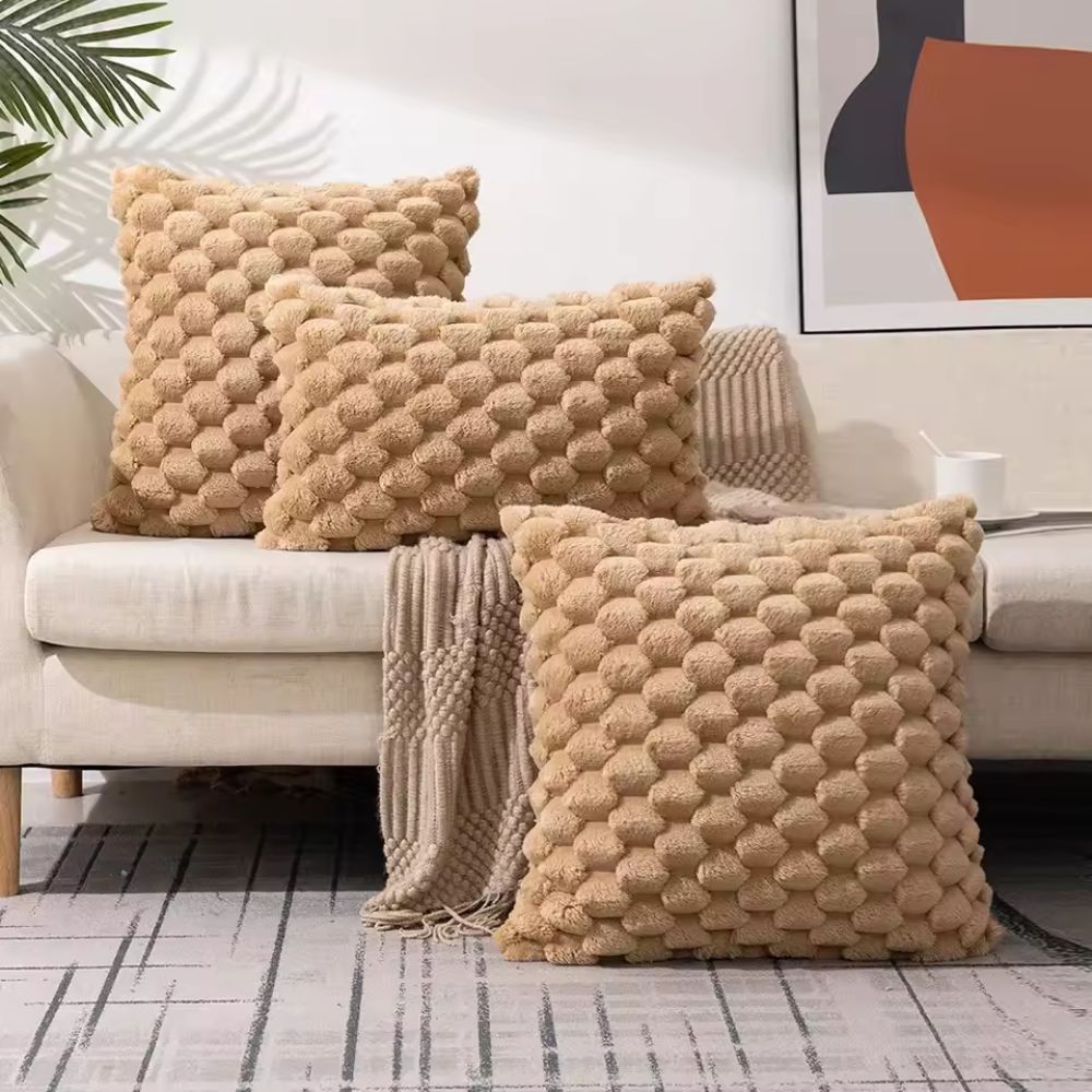 Plush Marshmallow Cushion Cover
