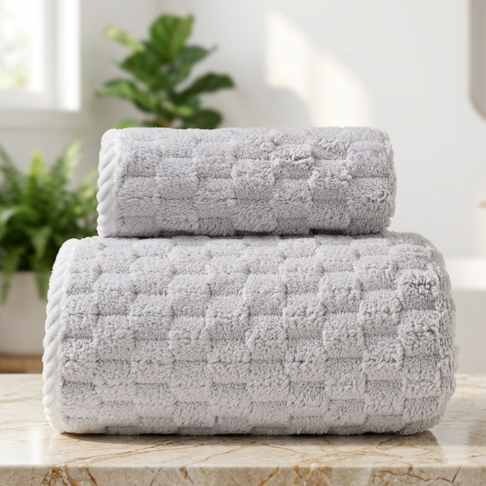 Pure Soft Fleece Towels - 2pc Set