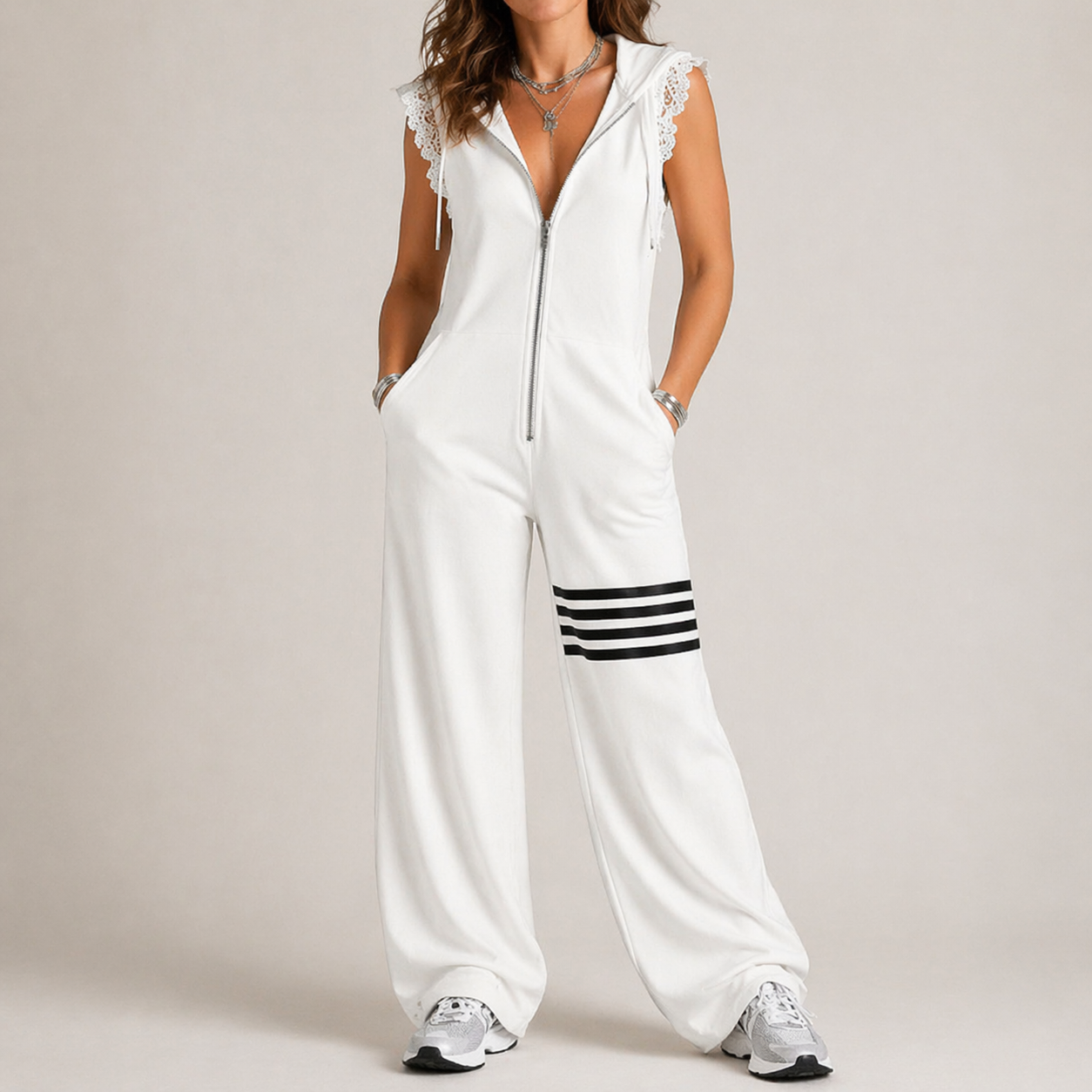 Marina | Sporty Hooded Jumpsuit