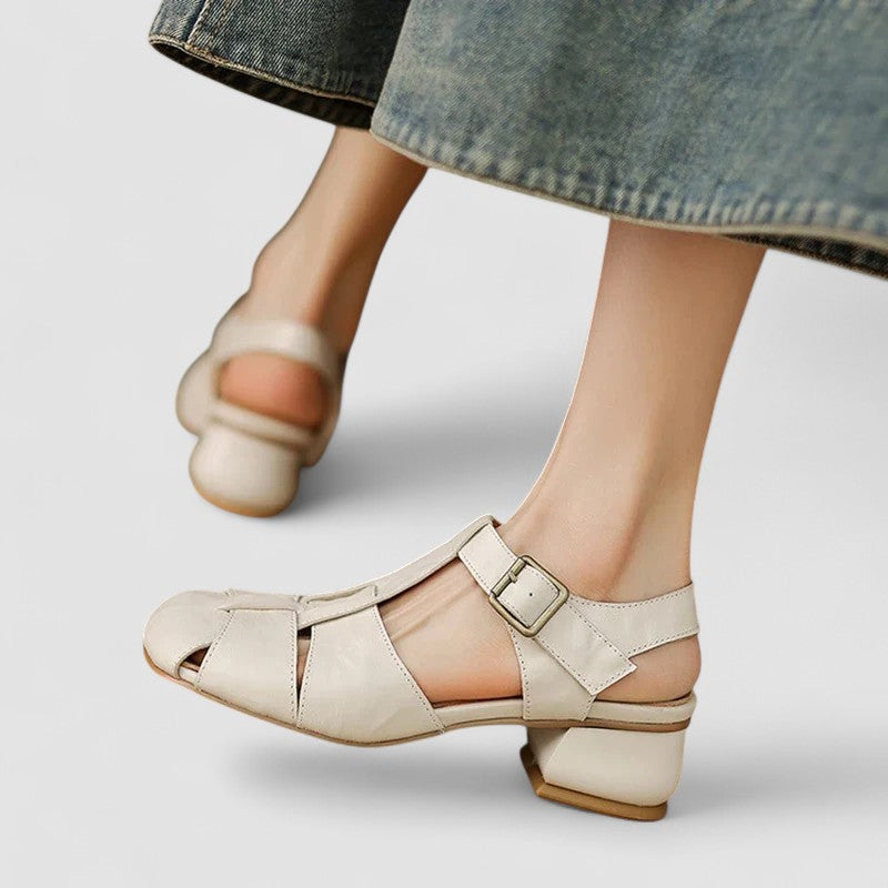 Alannah | Classic T-Bar Block Heel Sandals