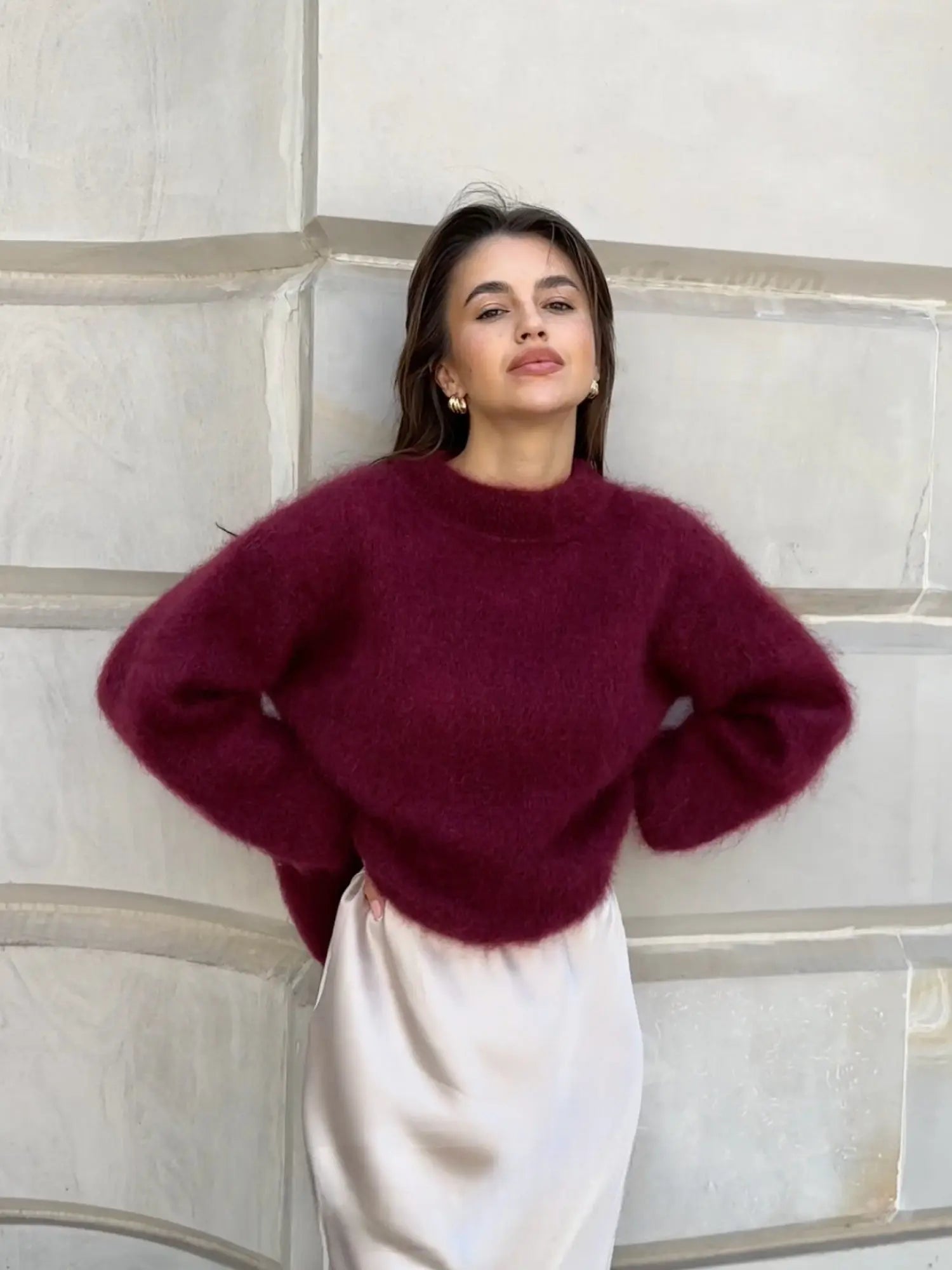 WOMEN’S WINTER SWEATER | COZY MINIMALIST PULLOVER
