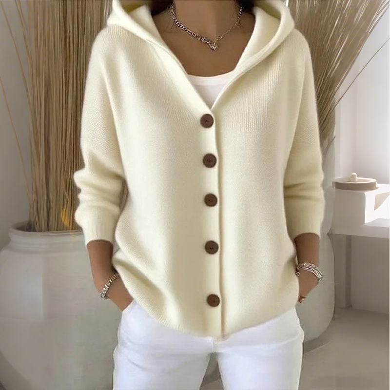 Cardigan Women - Hooded Knit Cardigan