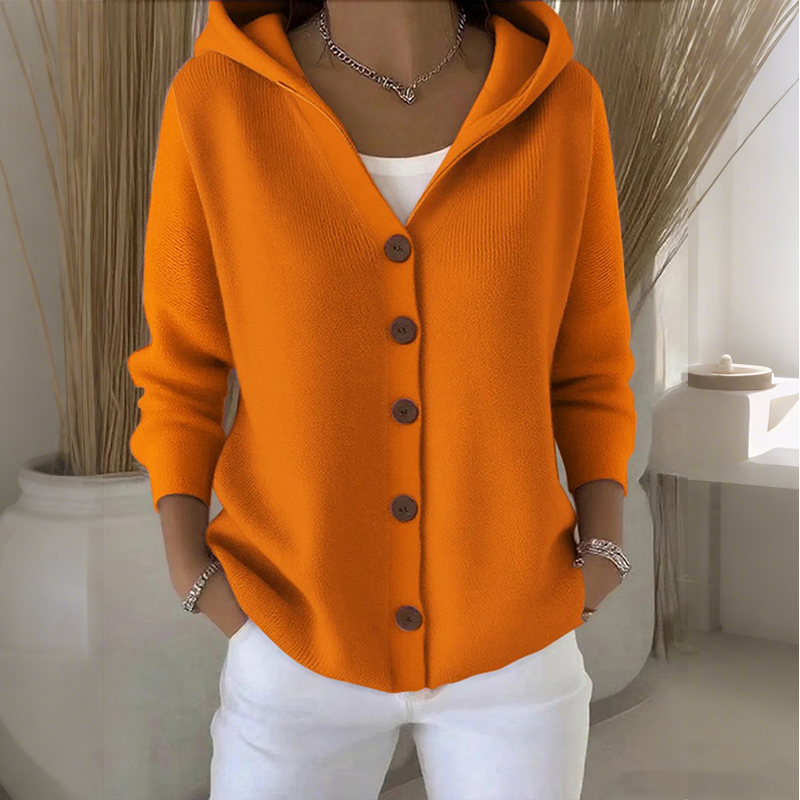 Cardigan Women - Hooded Knit Cardigan