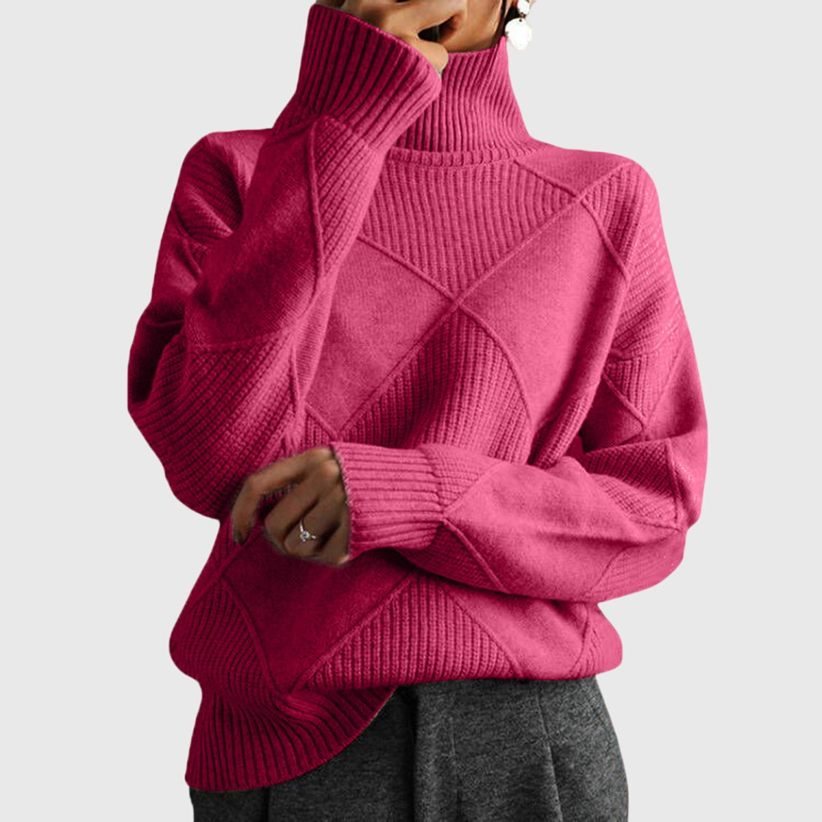 Angela - Roll Neck Jumper