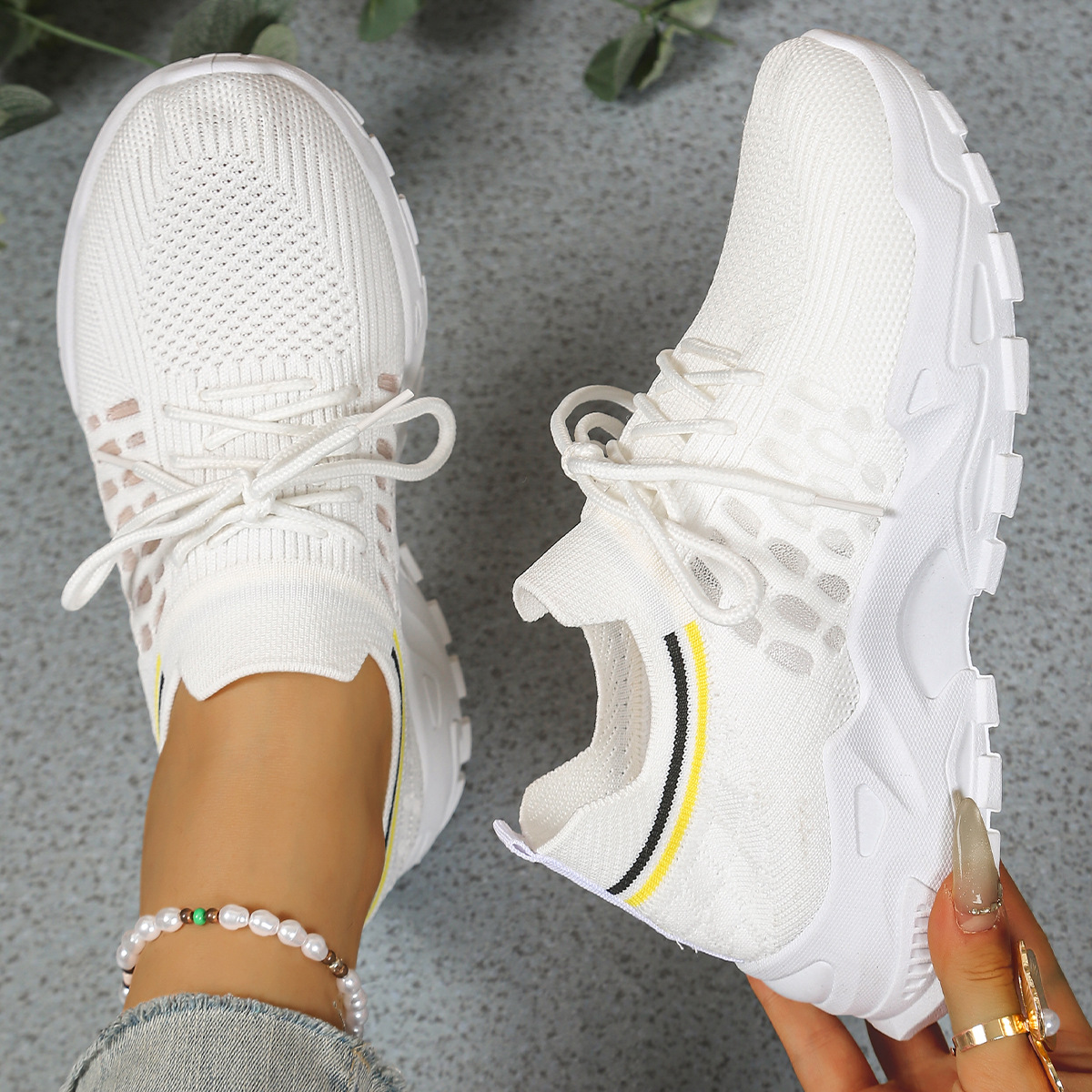 Tania | Chunky Lace-Up Sneakers
