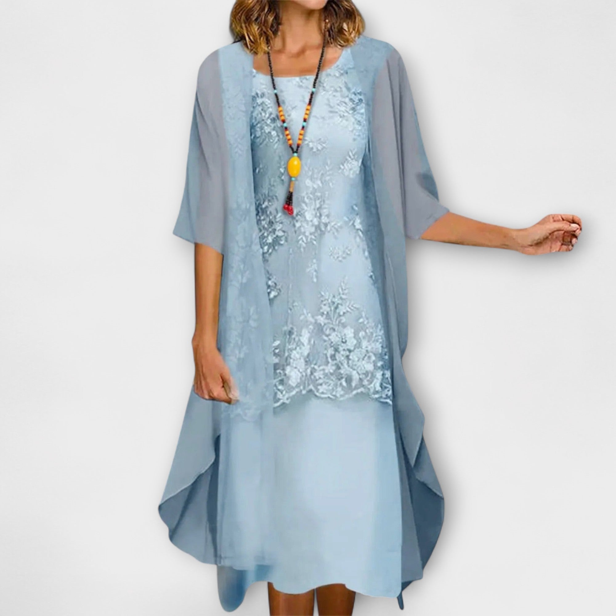 Rachael | Elegant Oversized Mid Sleeve Dress