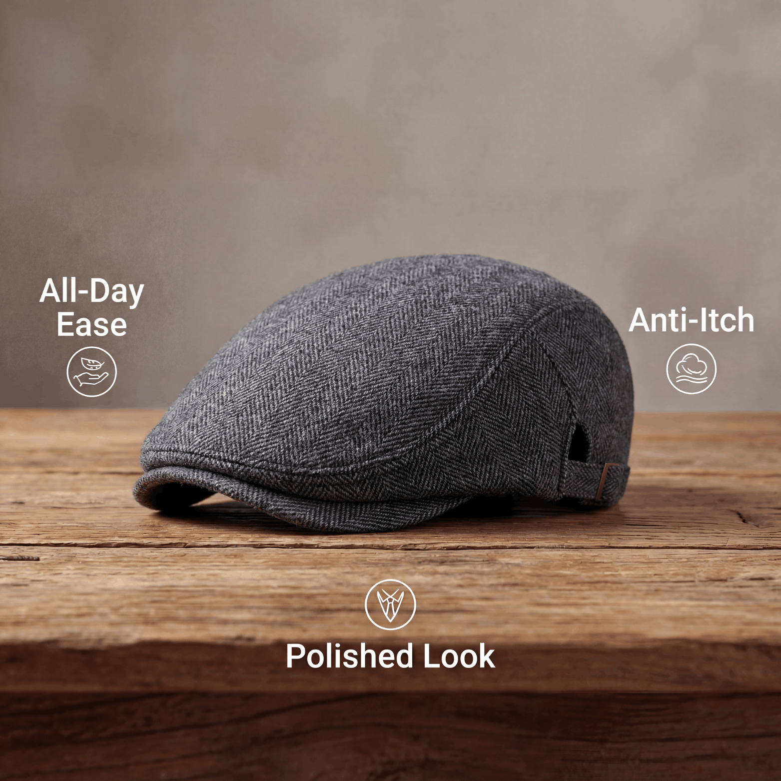 Arnel | Classic Tweed Flat Cap