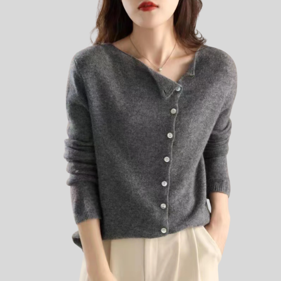 MOLLY™ - Button Front Cable Knit Sweater for Fall & Winter