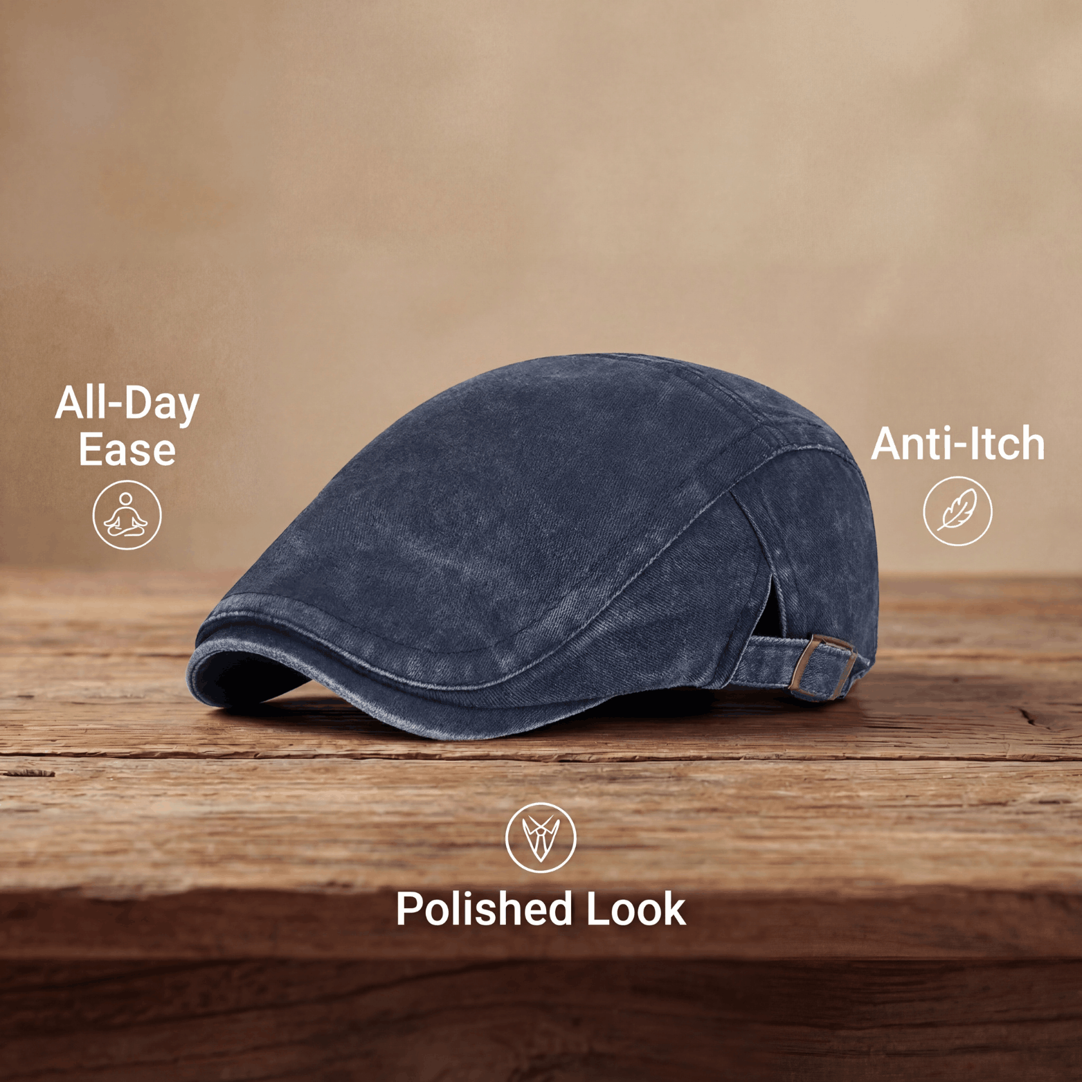 George | Classic Washed Flat Cap