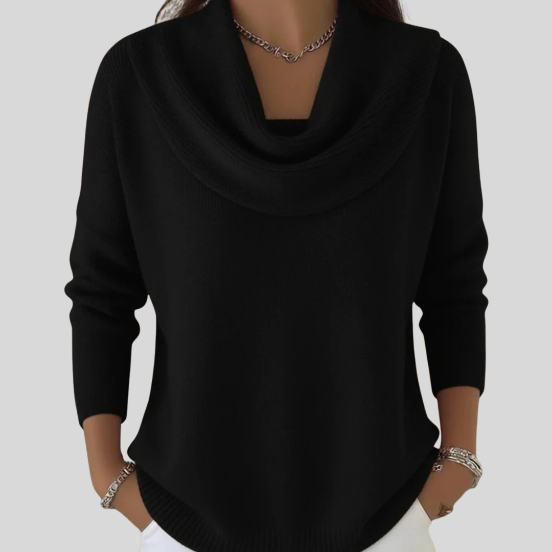 JOCELYN™ - Cozy Ruffled-neck Sweater