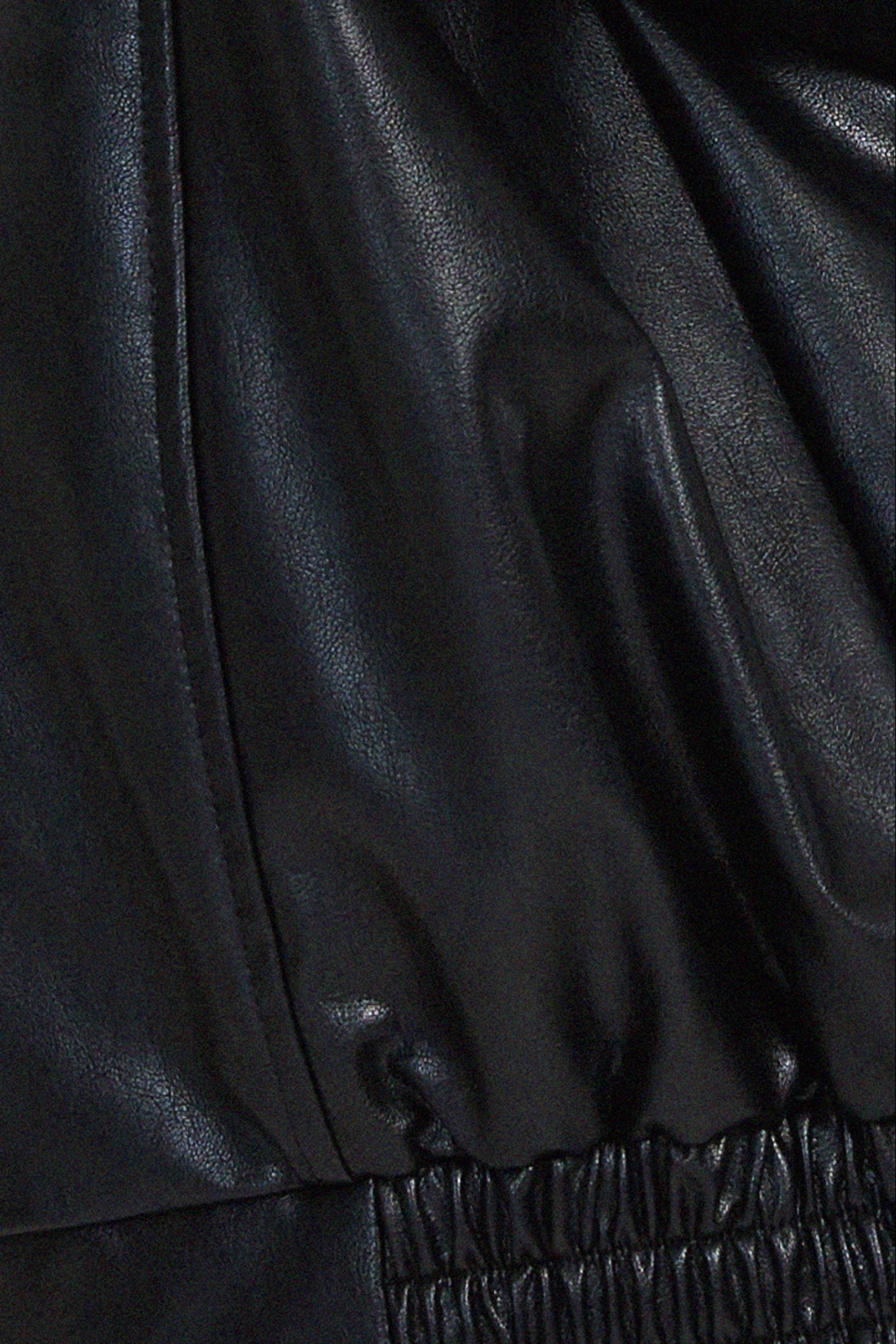 LEATHER JACKET | OVERSIZED PU DESIGN WITH WIDE COLLAR