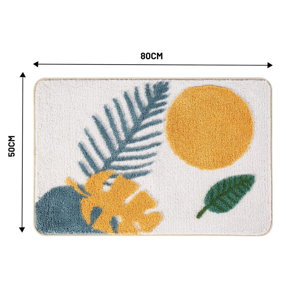 Floral Non-Slip Bathmat