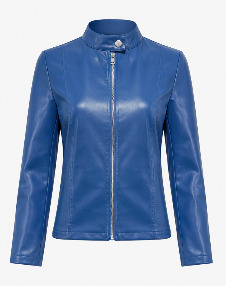 Jacket Women - Sleek Zip-Front Jacket with Fitted Silhouette